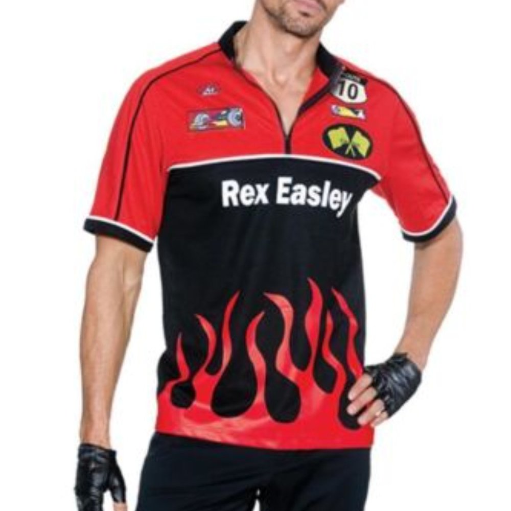 Mens Costume Rex Easley Race Car Driver Costume